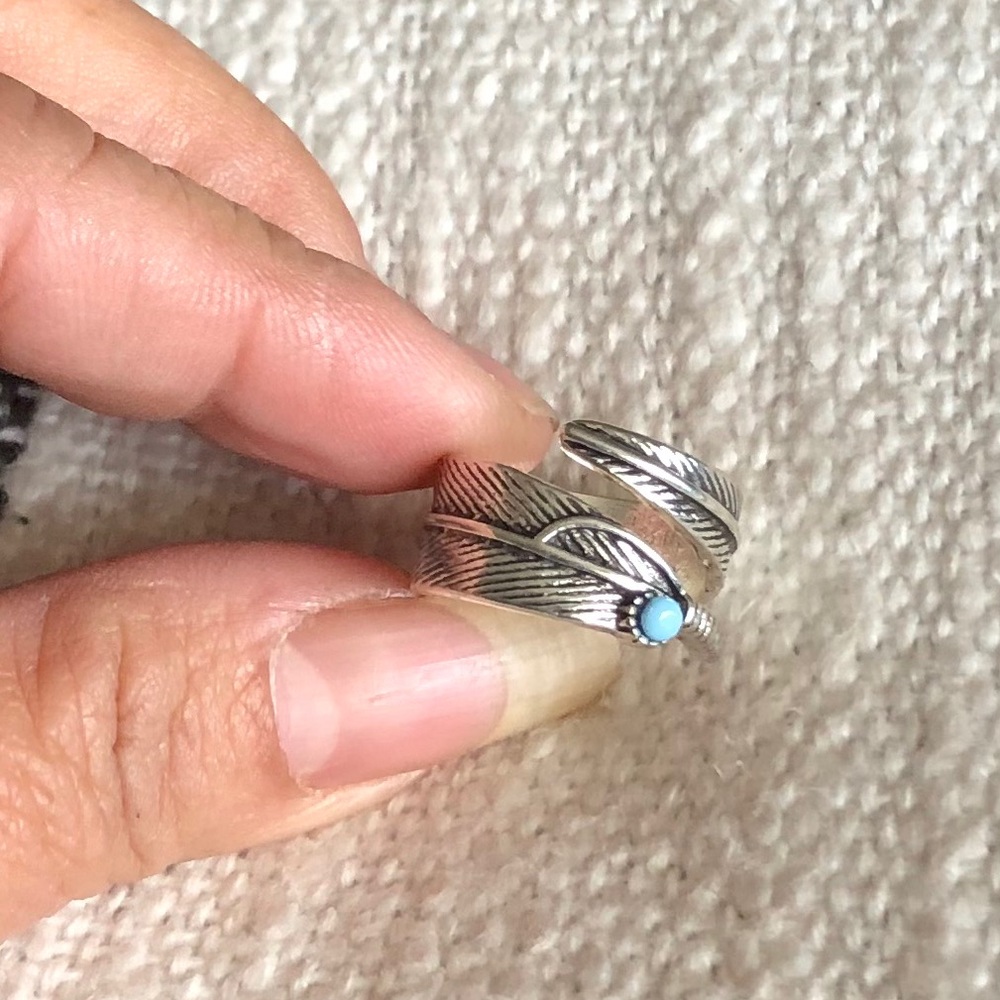 Leaf Silver Ring - image 5